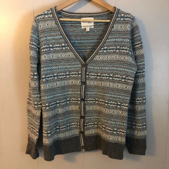 telluride clothing co Sweaters - Fair Isle Lambswool Cardigan Telluride Clothing